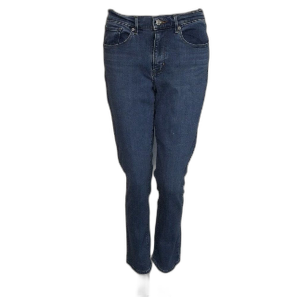 LEVI'S Jeans, 30, Classic Straight, Zipper fly, 5 pockets, Blue, Cotton Blend